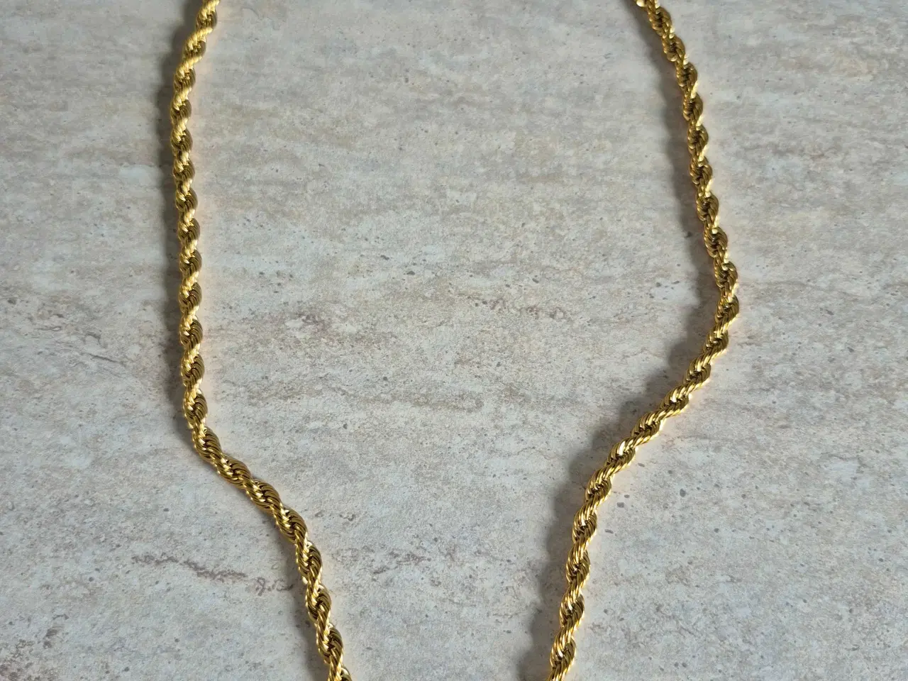 Billede 2 - 5mm goldfilled rope chain