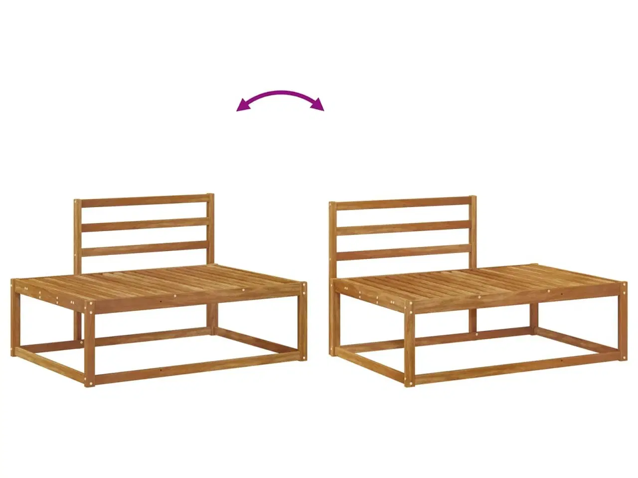 Billede 9 - Udendørs end sofa Naturfarvet 115 x 83 x 73 cm