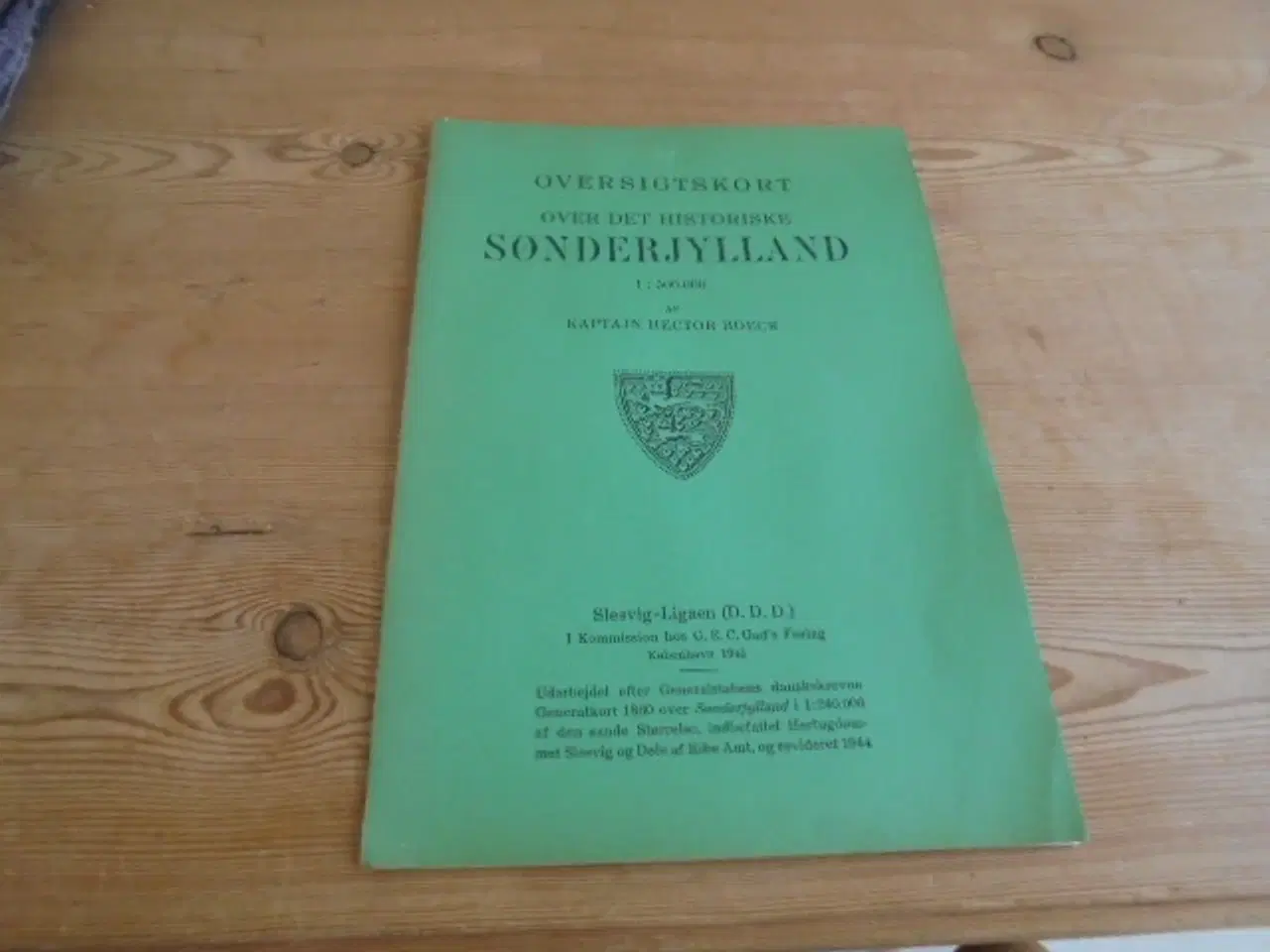 Billede 1 - Oversigtskort, det historiske Sønderjylland – 1945