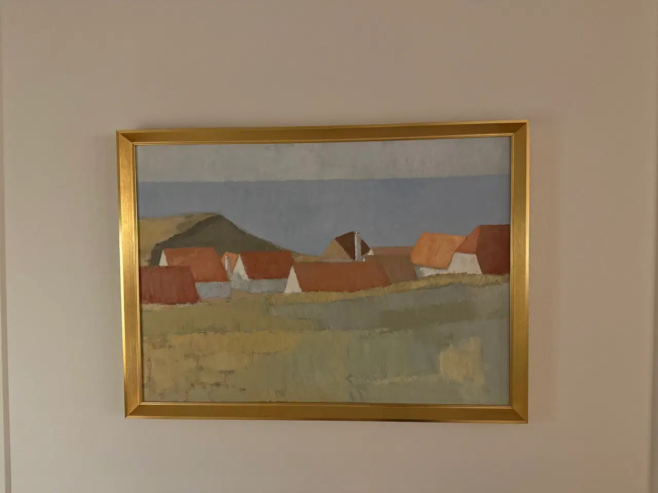 Billede 1 - Maleri af John Laursen med Lønstrup By