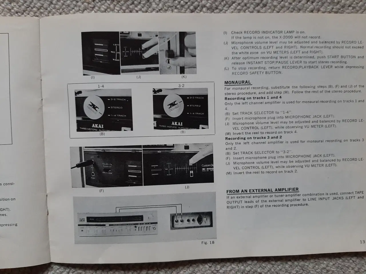 Billede 12 - Manual til Akai X-200D