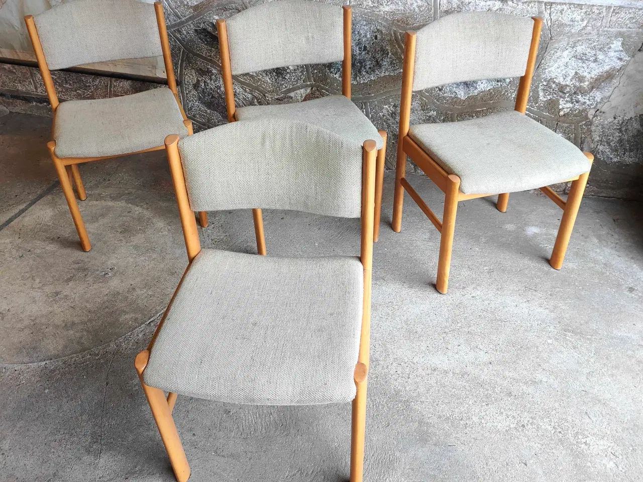 Billede 1 - 4 stk flotte spisebordsstole i bøg