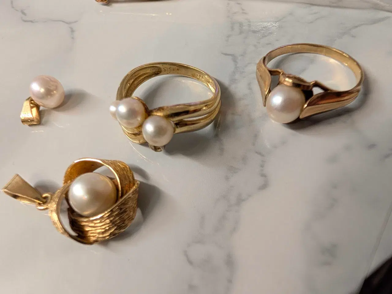 Billede 1 - Guld 14kt forskellige smykker