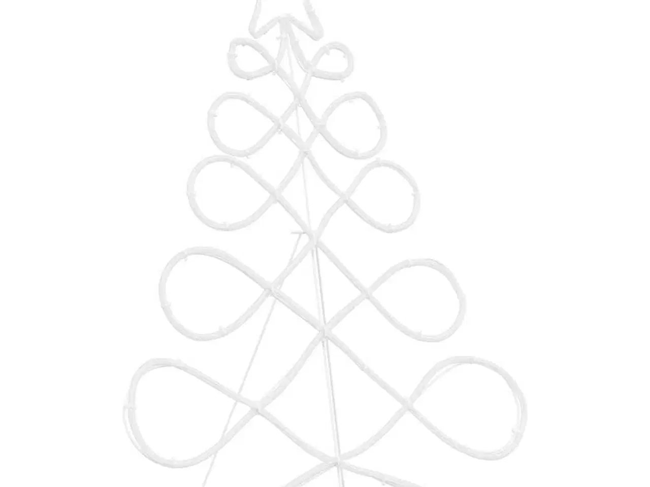 Billede 4 - Lys i form af et juletræ Flerfarvet 80 x 56 cm PVC