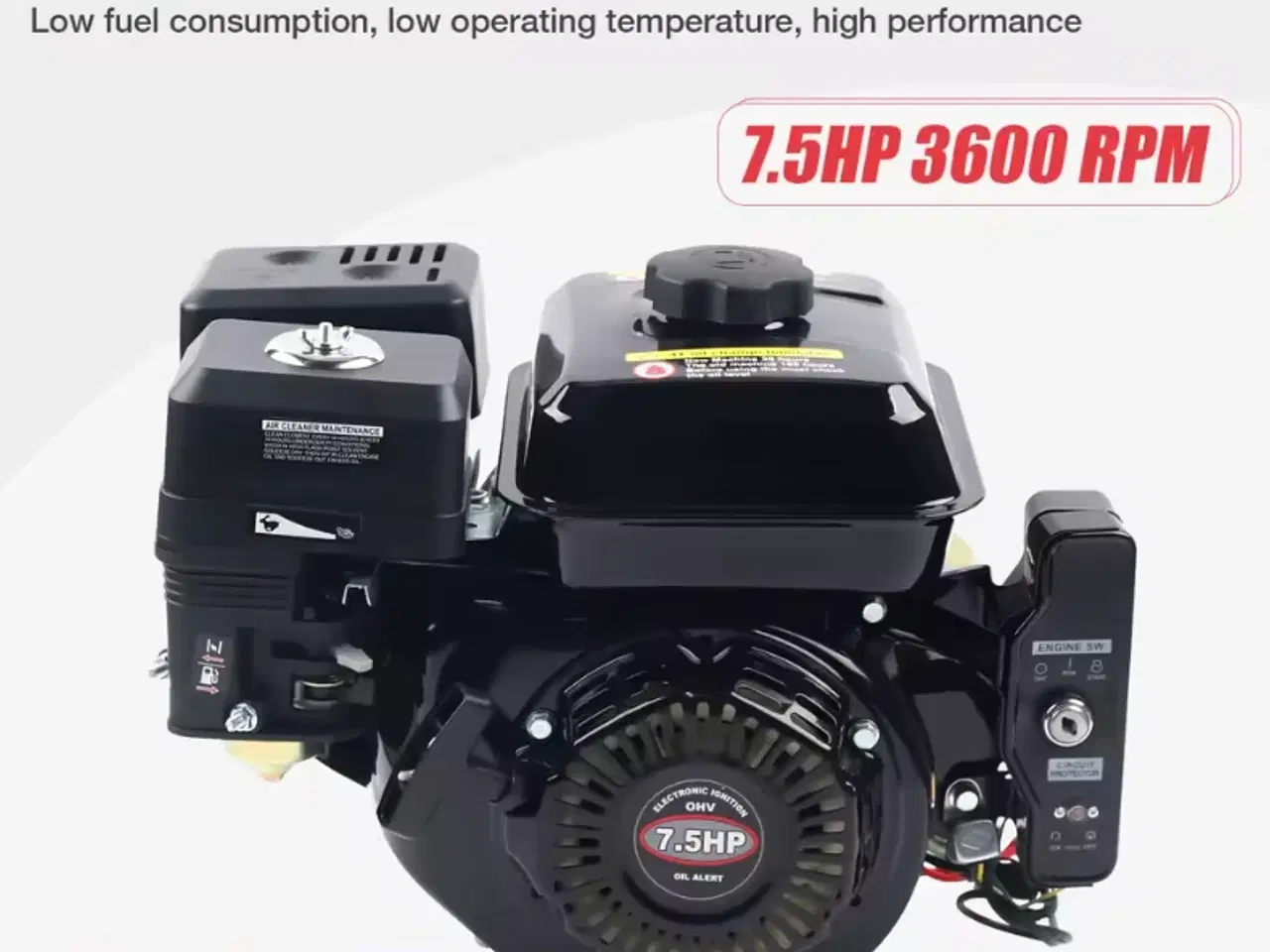 Billede 1 - 4 takt motor 7.5hk el start