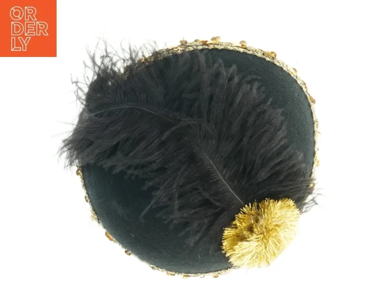 Billede 2 - Fjerhat til fest (str. Ø. 17 cm)