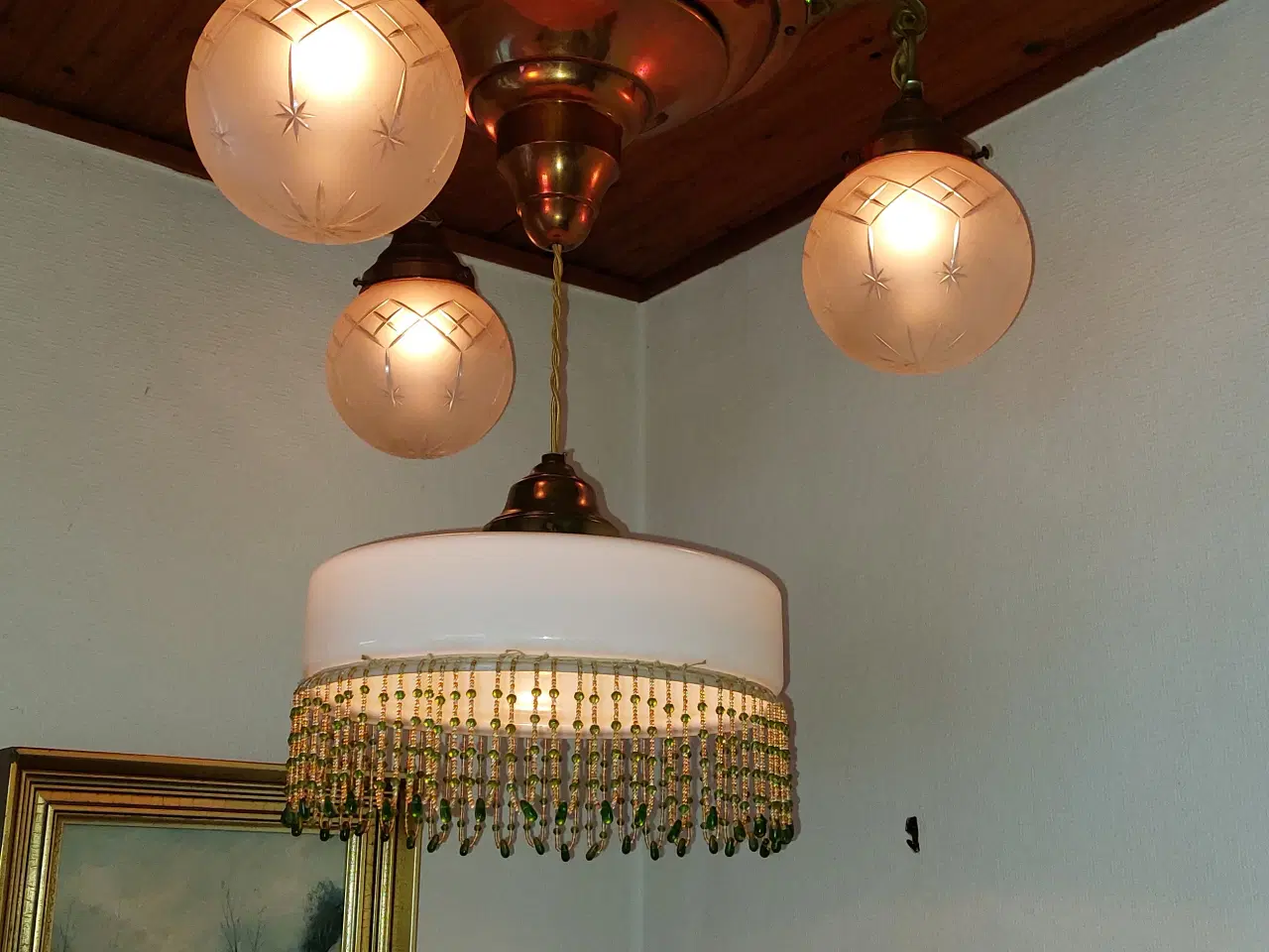 Billede 2 - Jugend stil, antik lampe