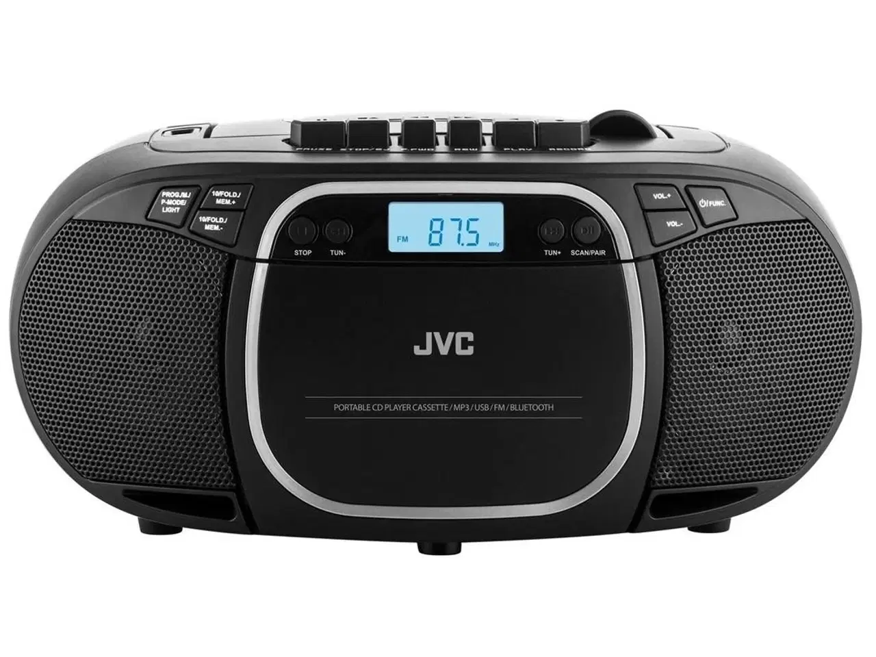 Billede 6 - Bærbar CD-radio med kassette og Bluetooth – JVC RC-E451B (sort)