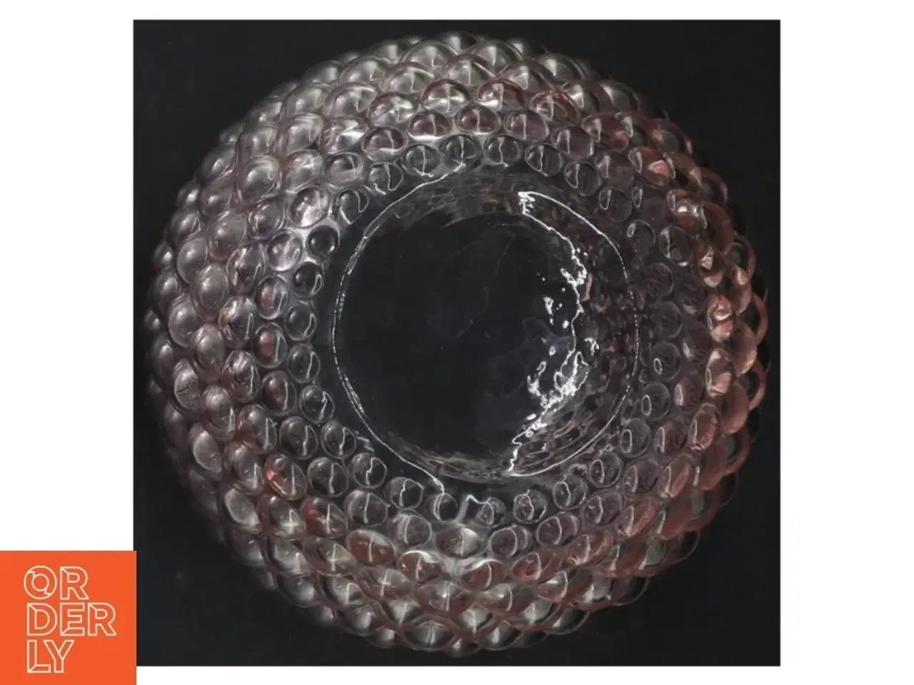 Billede 3 - Glas skål med boble-tekstur (str. Ø 17 cm)