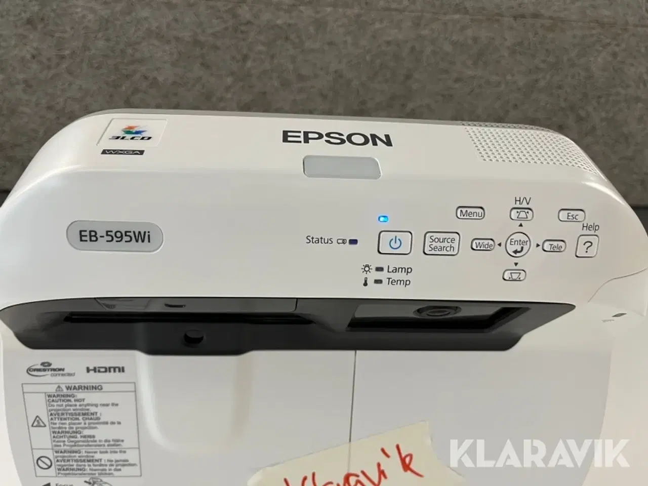 Billede 4 - Projector Epson med whitebordtavle og højtaler