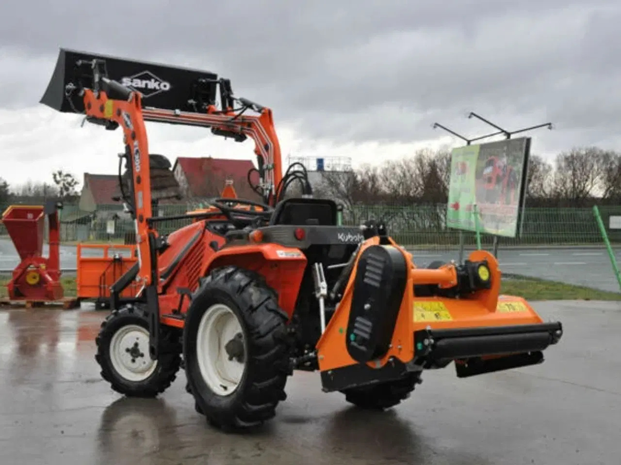 Billede 2 - Traktor - Kubota Aste A14D 4x4 med frontlæsser