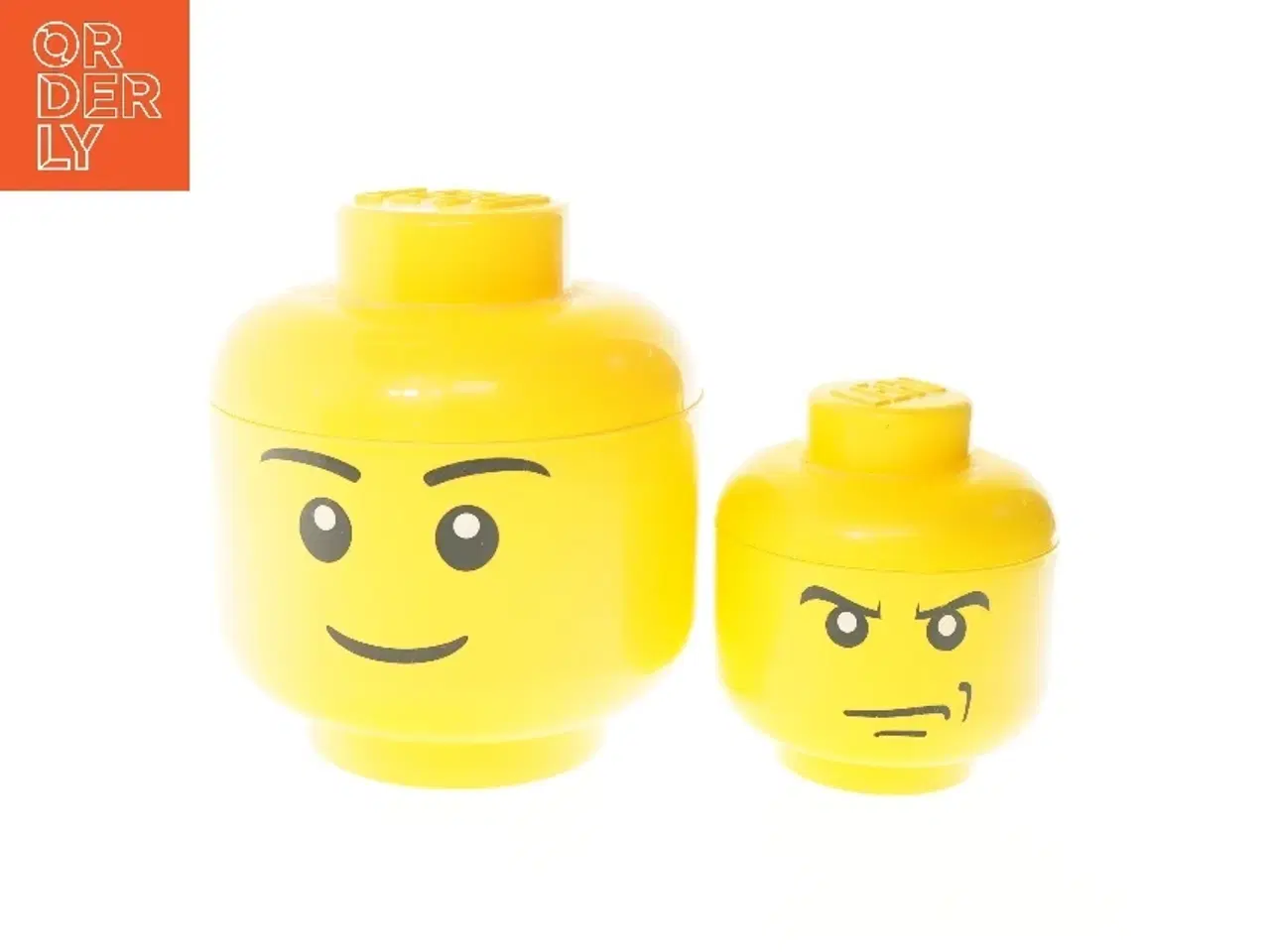 Billede 1 - LEGO opbevaringshoveder fra Lego (str. 27 & 18 cm)