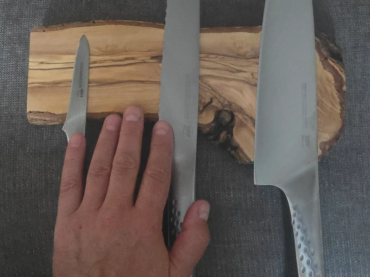 Billede 4 - Magnet knivholder i oliventræ 