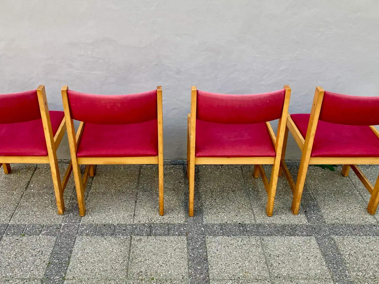 Billede 4 - 4 (10) Farstrup 70’er spisebordsstole bøg