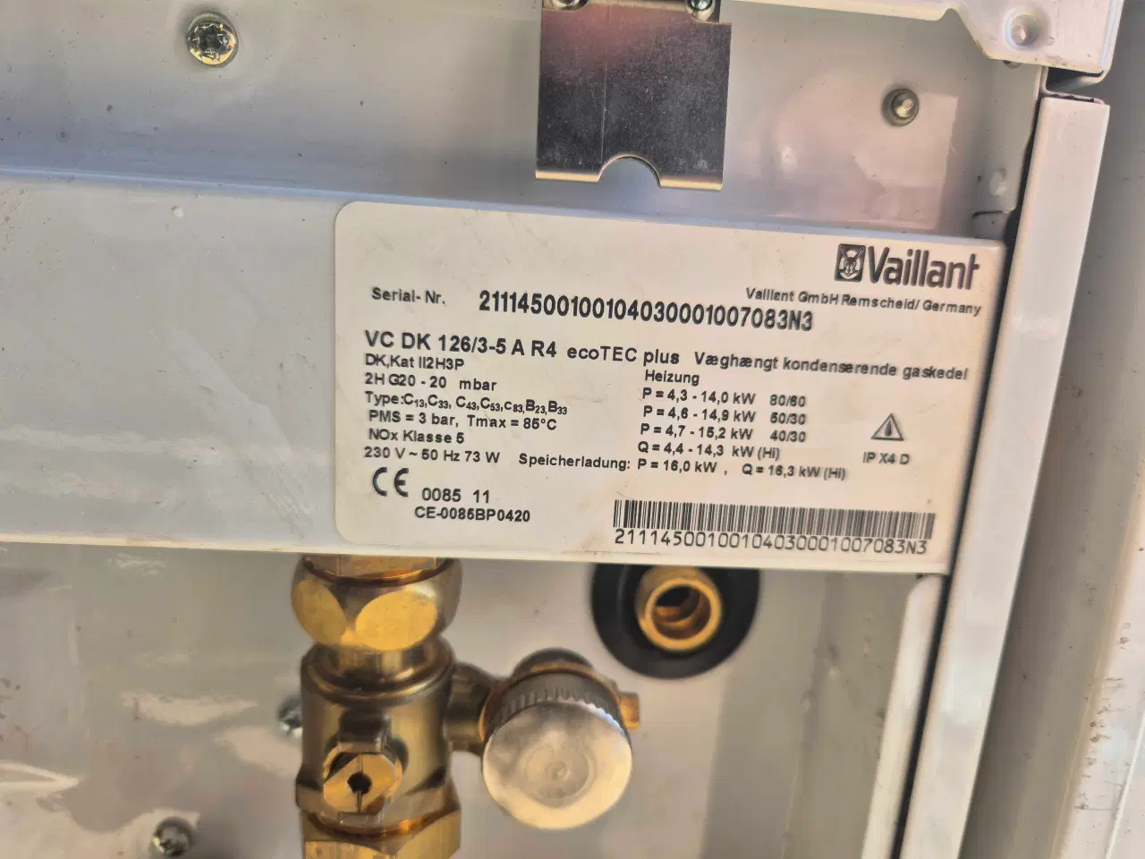 Billede 6 - Vaillant gasfyr med 70 liter vvb 