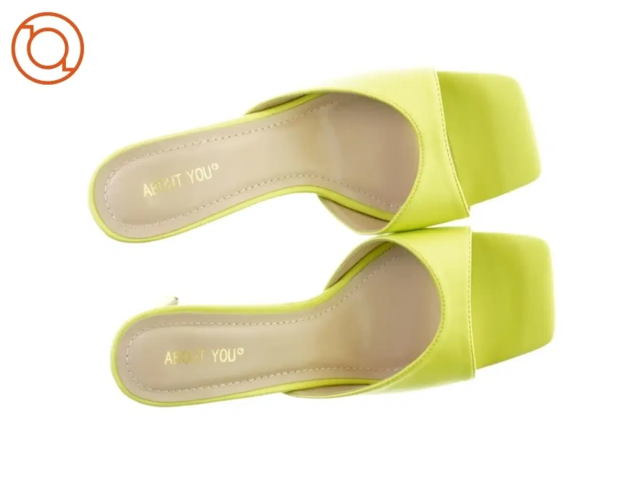 Billede 3 - Neon lime grønne Sandaler med blokhæl fra About You (str. 39)