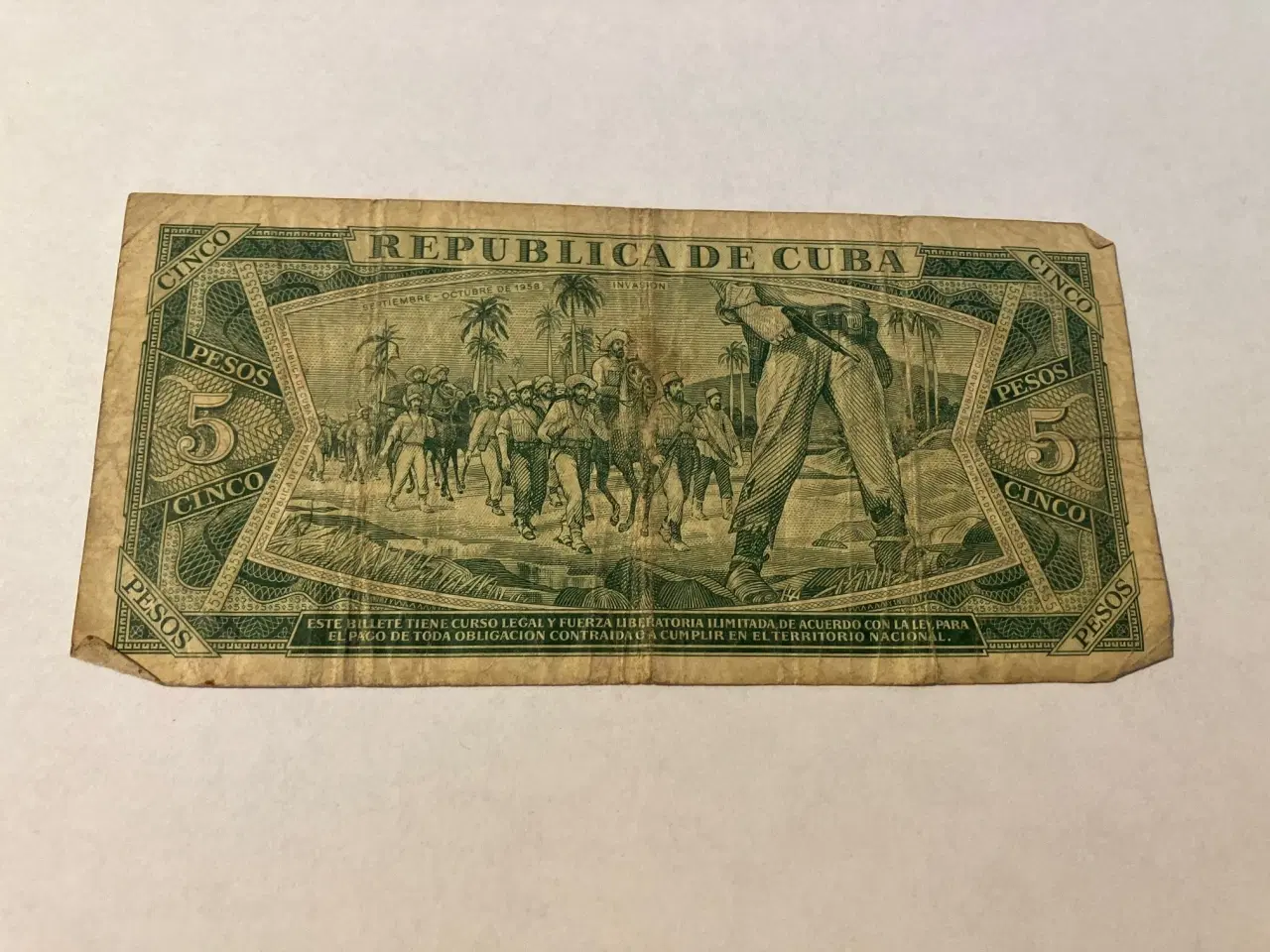Billede 2 - 5 Pesos 1961 Cuba