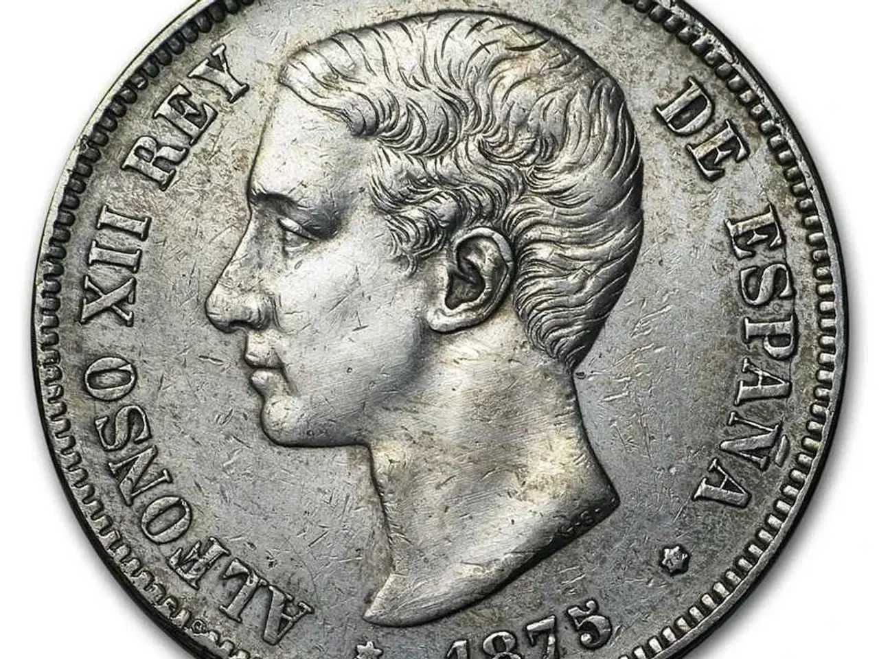 Billede 2 - Søges sølv 5 Pesetas spanske mønter