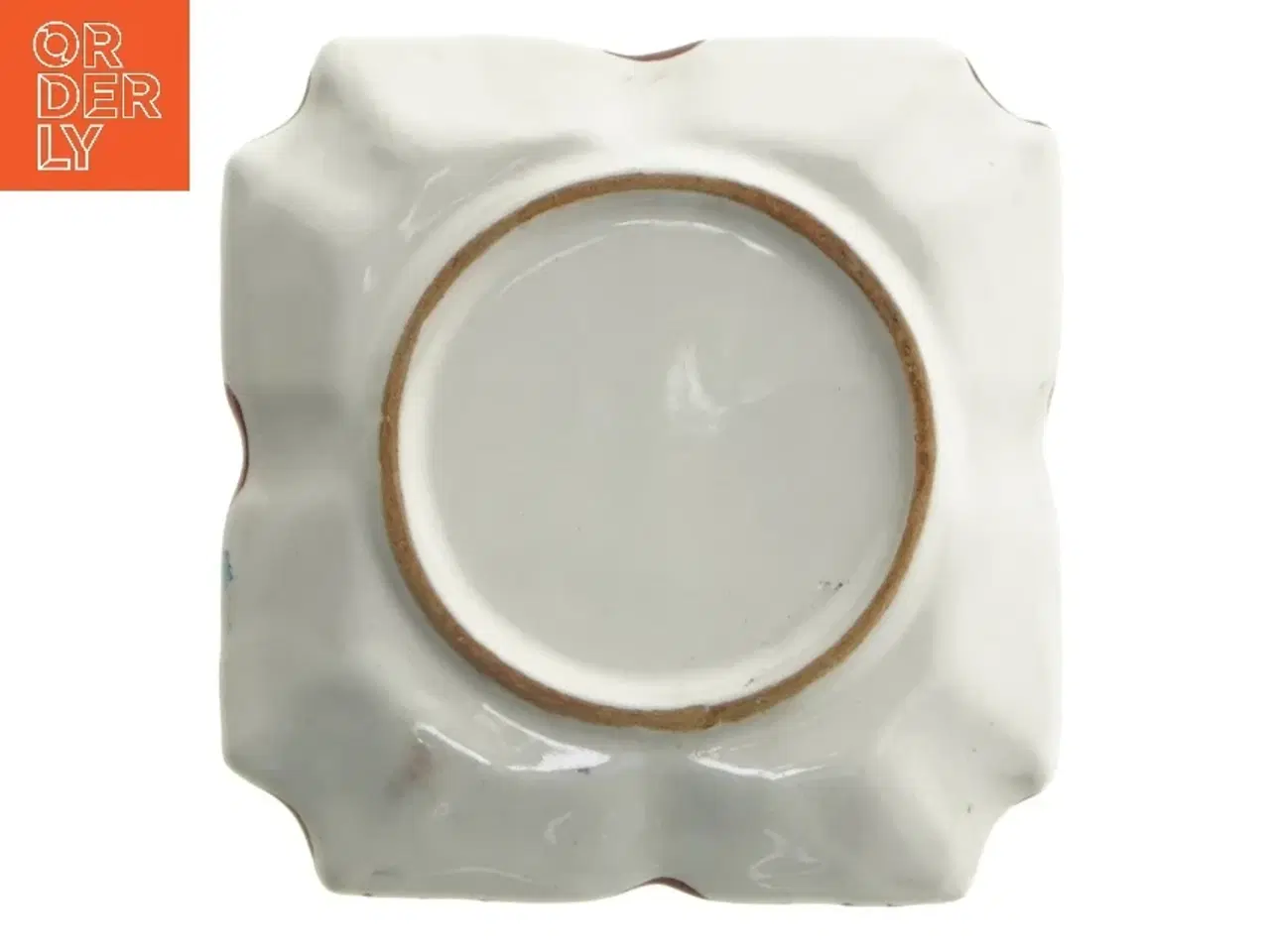 Billede 3 - Dekorativt keramik fad (str. 10,5x10,5 cm)