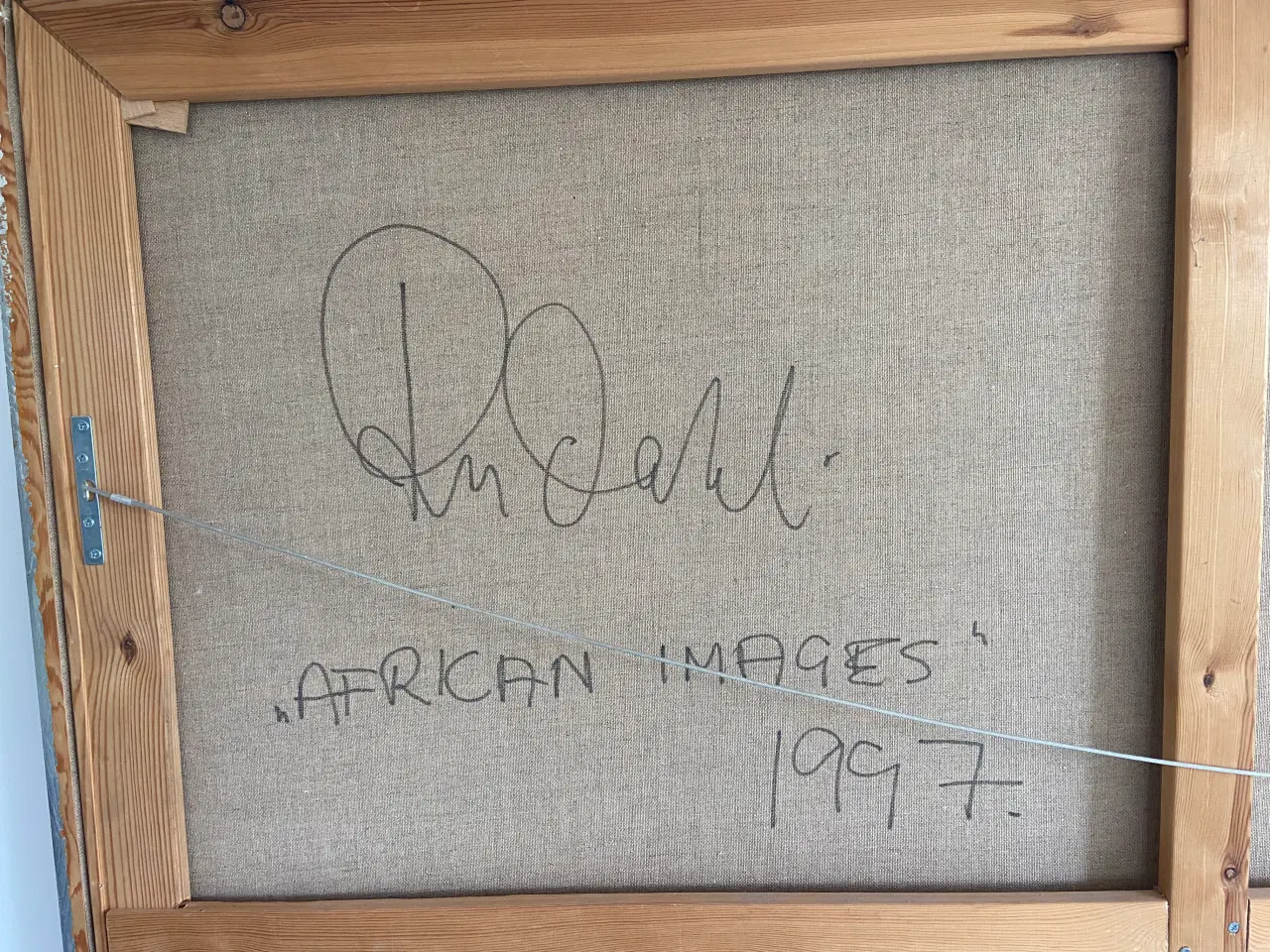 Billede 7 - Per Dahl, African Images, Maleri 1997, højde 173, 