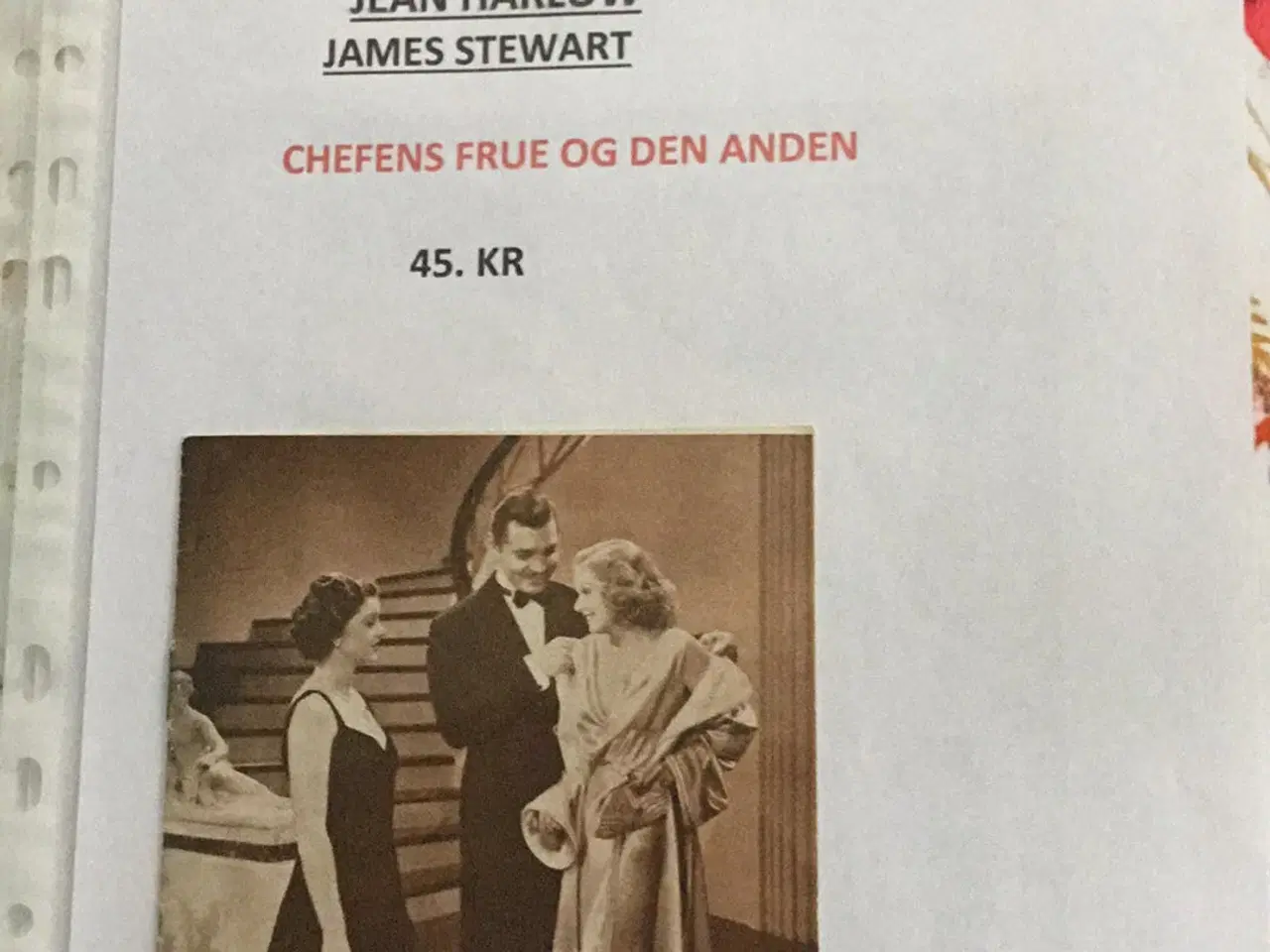 Billede 3 - Filmprogrammer - Stewart+Gable+Flynn+Garbo