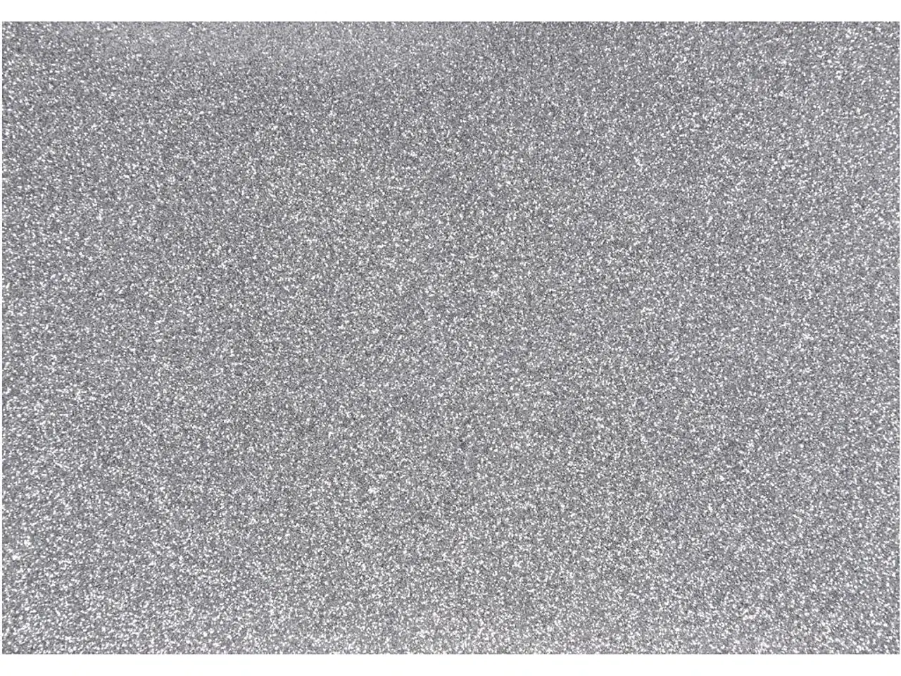 Billede 1 - Strygestof, A5, ark 148x210 mm, glitter, sølv, 1 ark