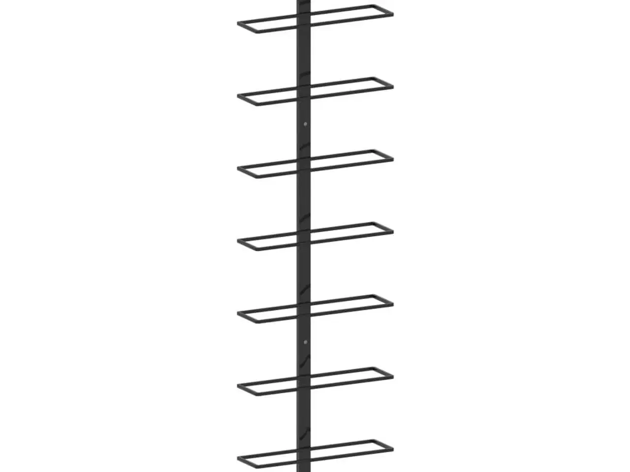 Billede 1 - Væghængt vinreol til 9 flasker jern sort