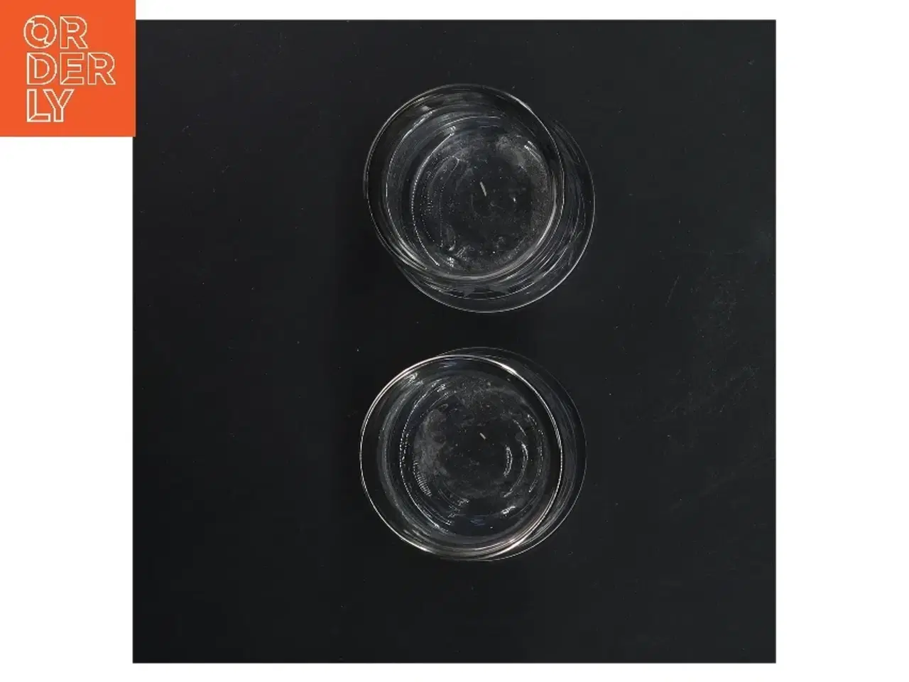 Billede 3 - glasstager med sølvkant fra lene bjerre(str. Ø 6,5x7 cm)