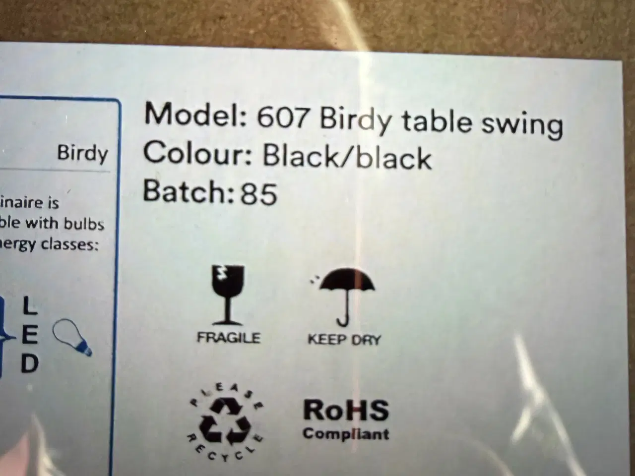 Billede 2 - Northern birdy lampe