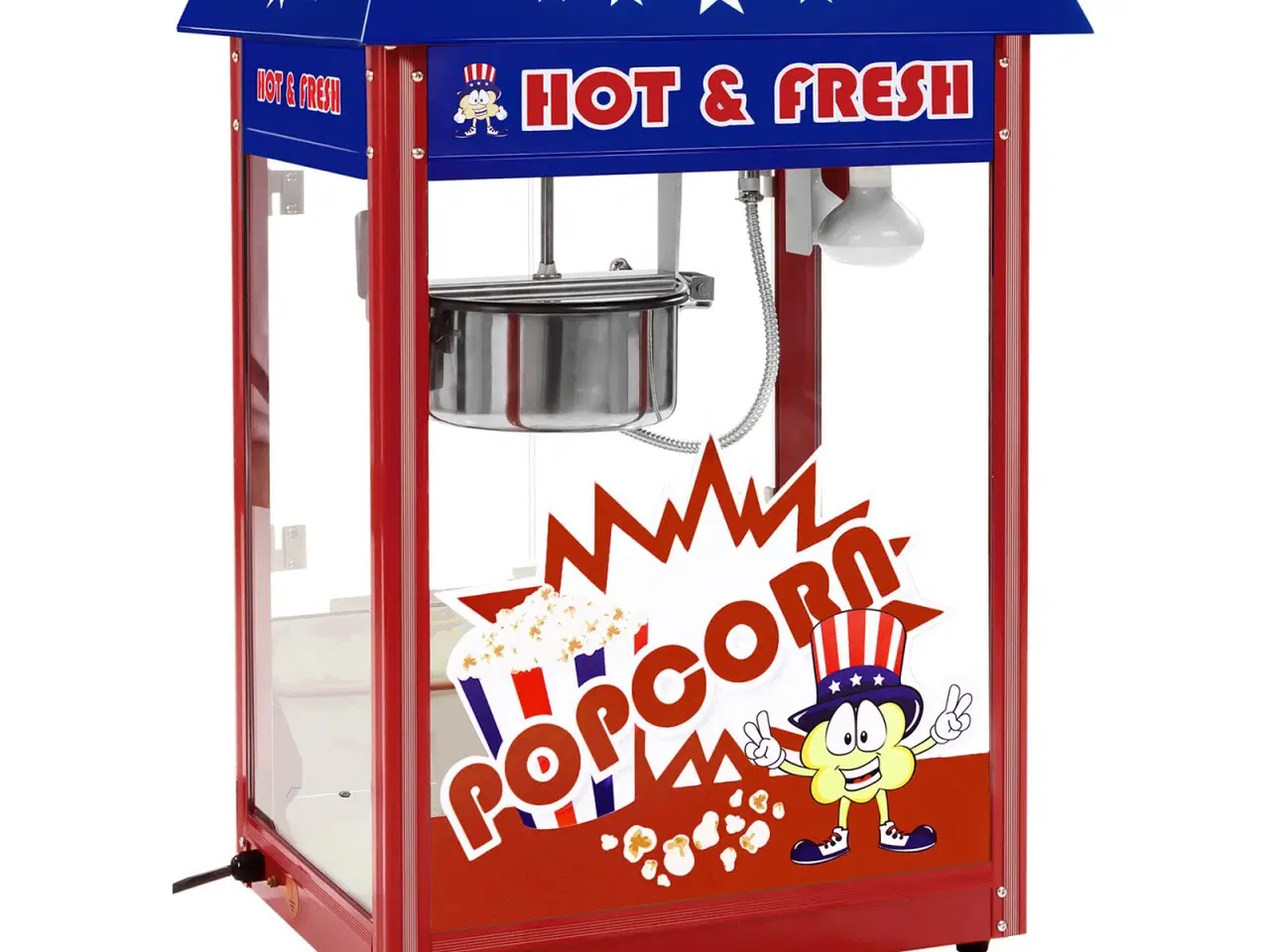 Billede 3 - Popcornmaskine med vogn og LED-belysning
