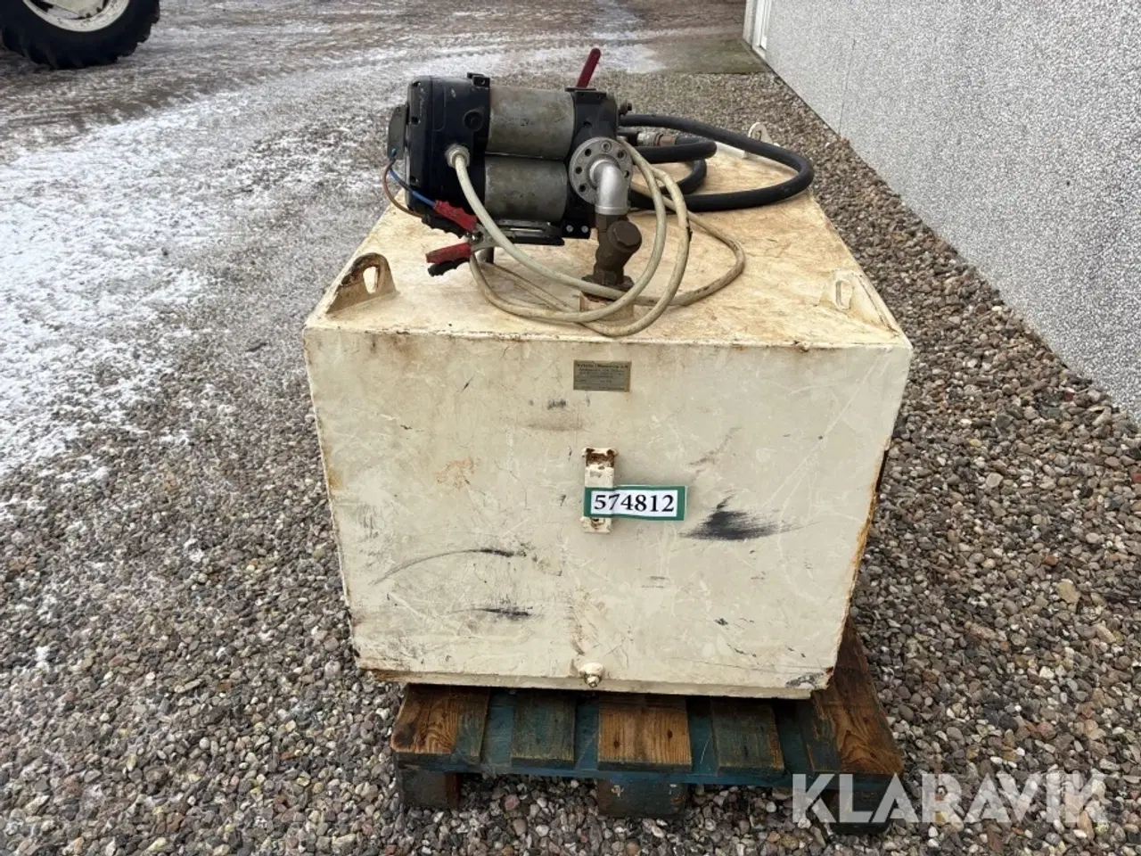 Billede 5 - Tank med dobbeltpumpe Thyholm Olieservice 450L