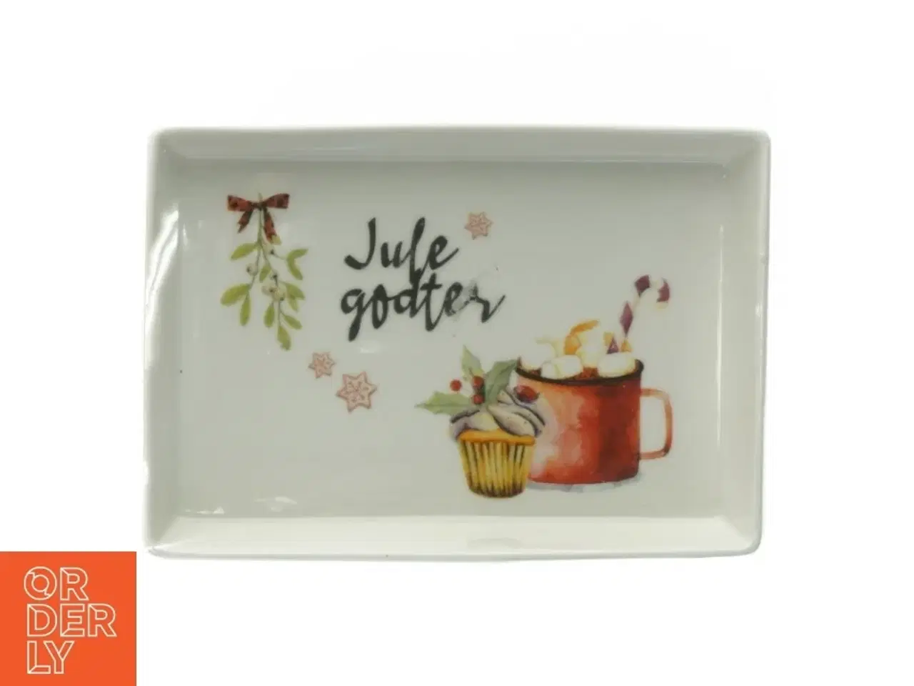 Billede 1 - Fad til julegodter (str. 18,5 x 12,5 cm)