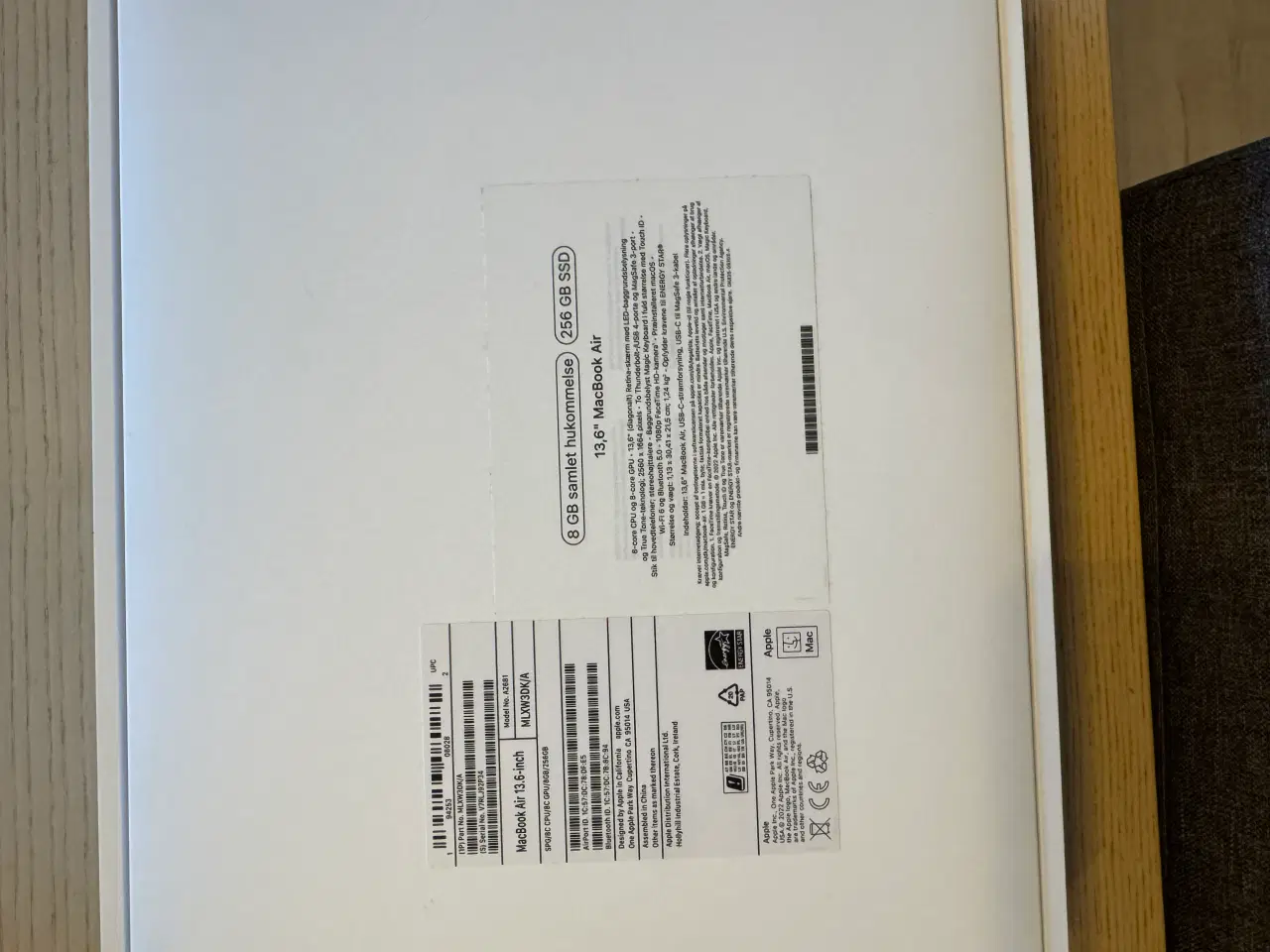 Billede 7 - MacBook Air M2 13,6” 256 GB SSD