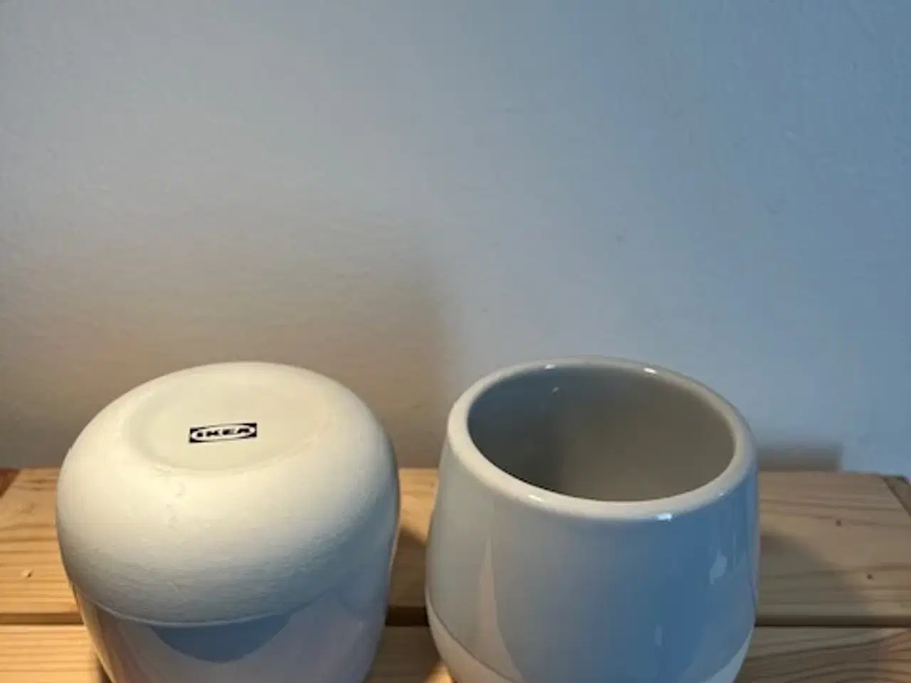 Billede 1 - 2 stk. IKEA GRADVIS skåle/skjulere – Lysegrå Stent