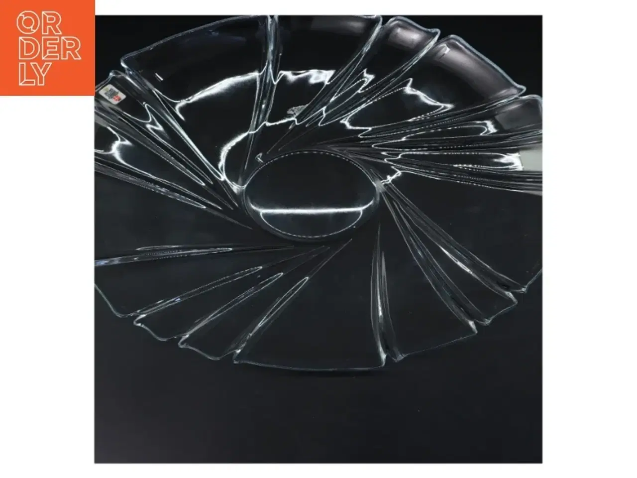 Billede 2 - Glasfad fra Holmegaard (str. Ø. 39 cm)