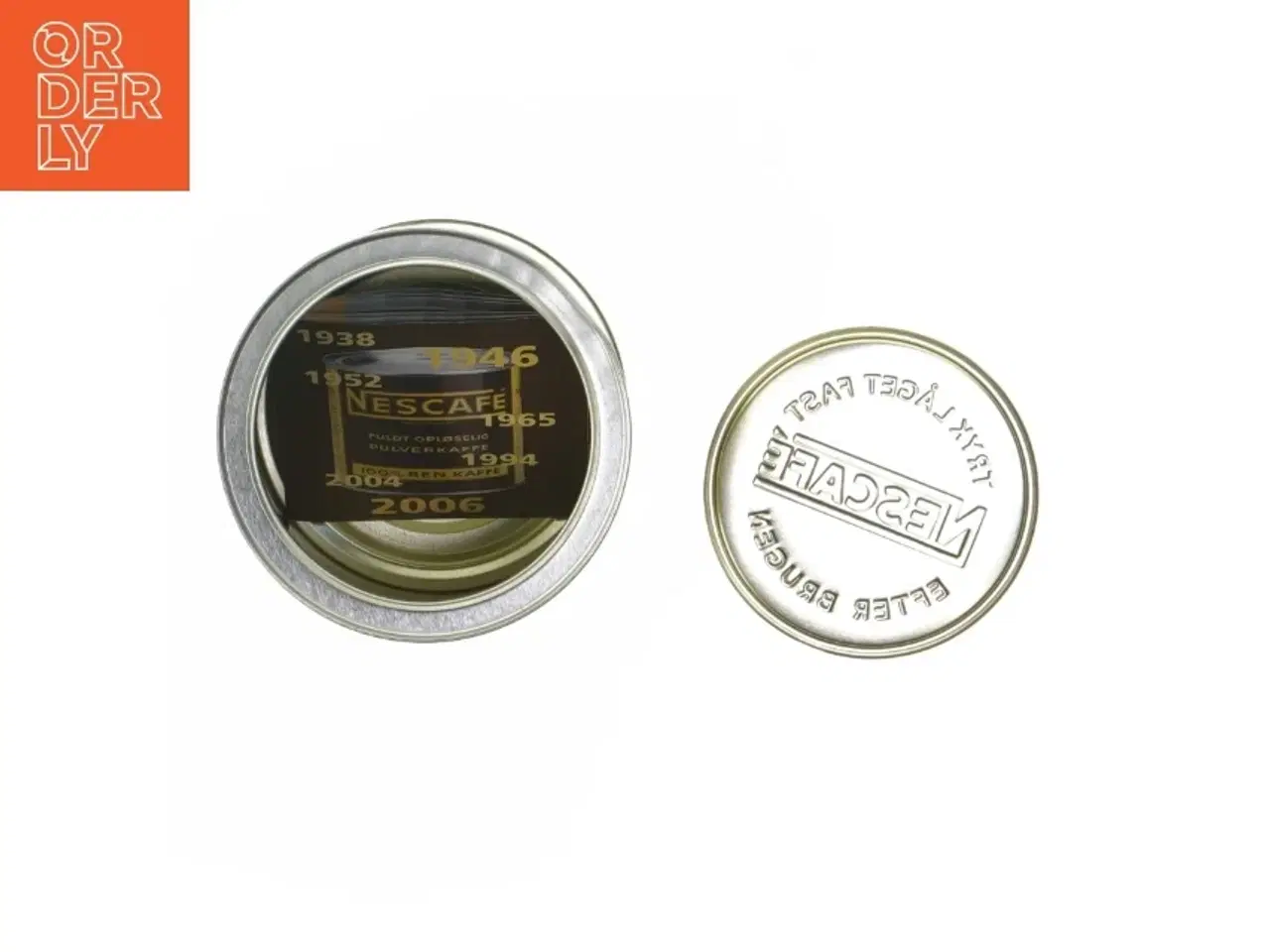 Billede 3 - Vintage Nescafé kaffedåse fra Nescafé (str. Ø 10 cm Længde 12 cm)