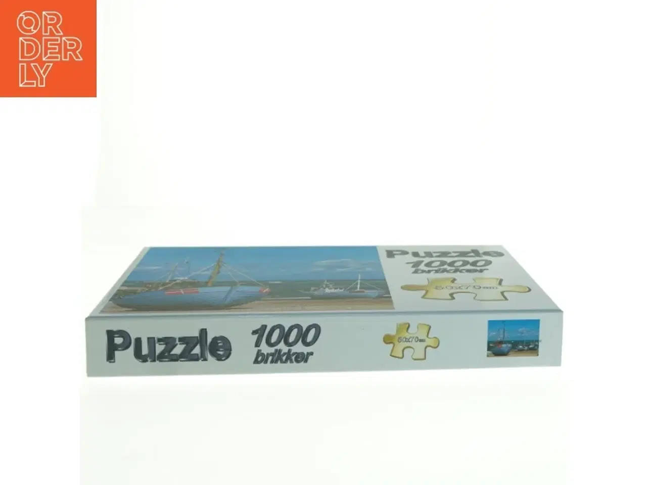 Billede 3 - Puslespil med bådmotiv, 1000 brikker (str. 50 x 70 cm)