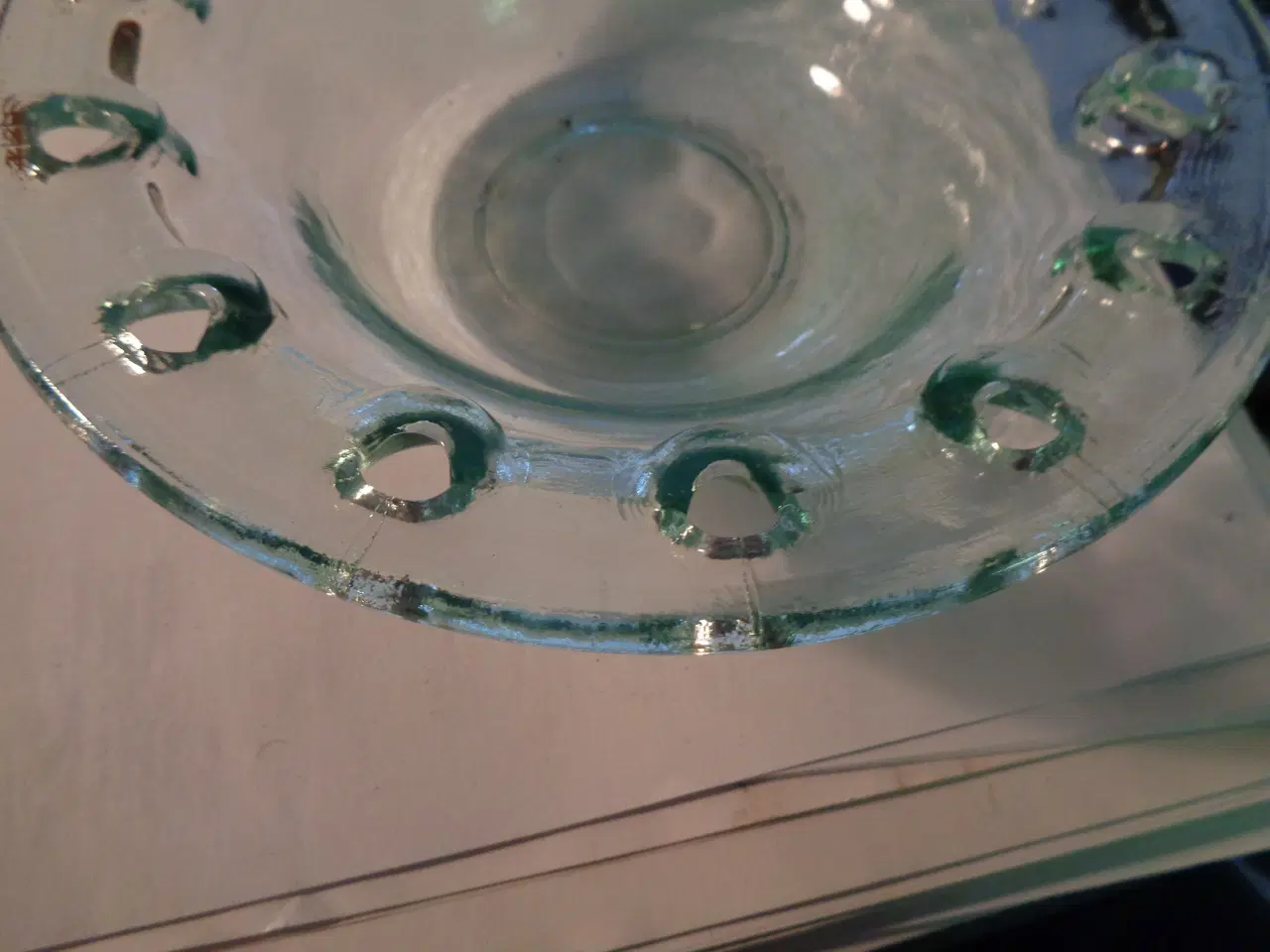 Billede 3 - Mundblæst glas skål