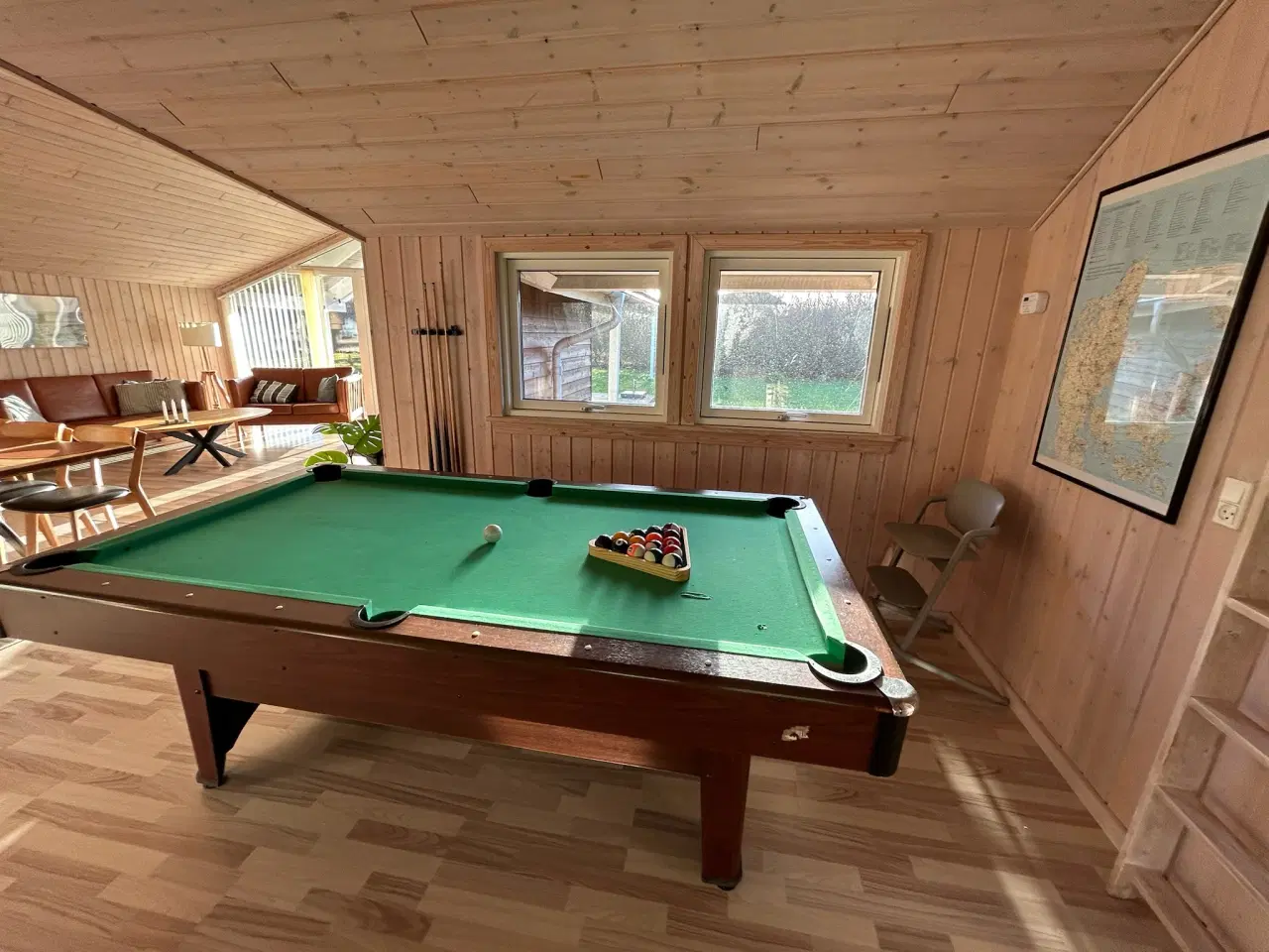 Billede 2 - Billardbord 7 fod – inkl. kugler, kridt og 2 kø