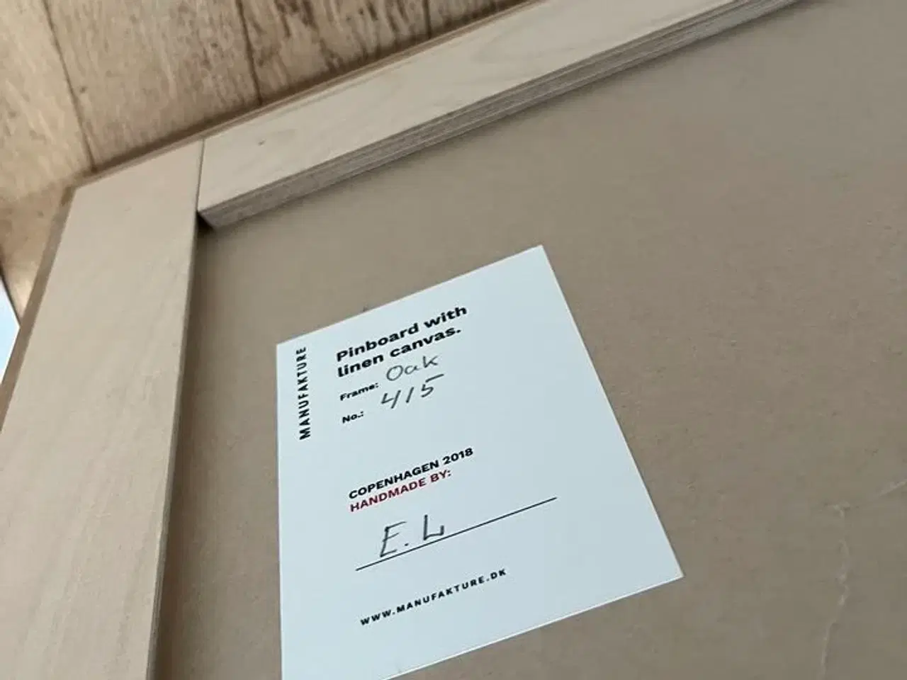 Billede 2 - Håndlavet Opslagstavle MANUFAKTURE