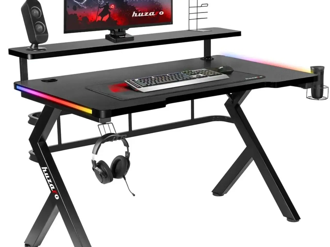 Billede 1 - Gaming bord Huzaro Hero 5.0 RGB med LED og USB-hub