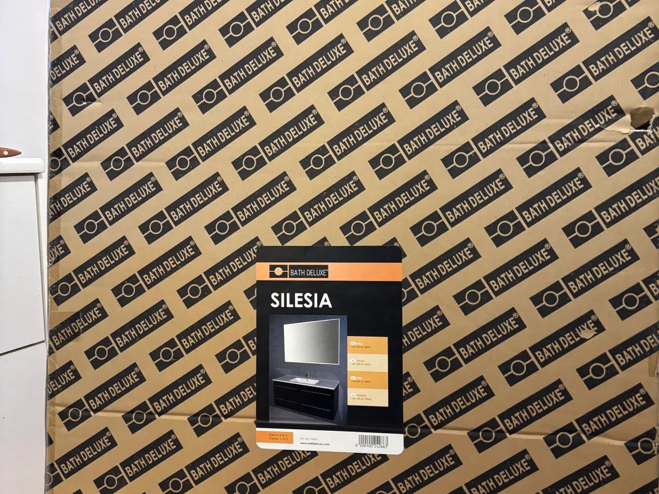 Billede 1 - Spejl på 120 x 80 cm som ikke har været udpakket