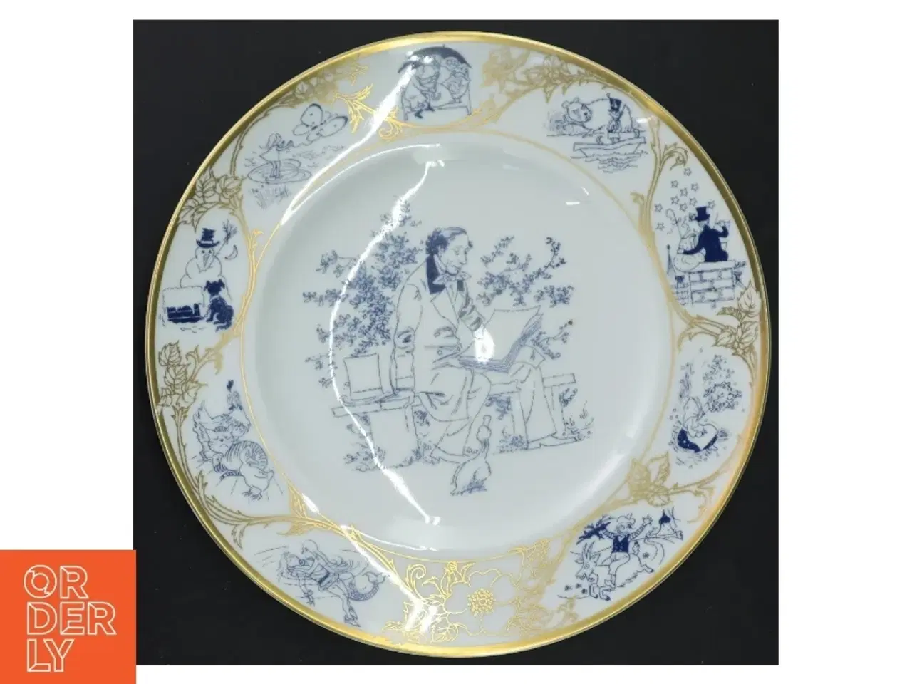 Billede 1 - Dekorativ samletallerken fra Copenhagen Porcelon (str. Ø, 24 cm)