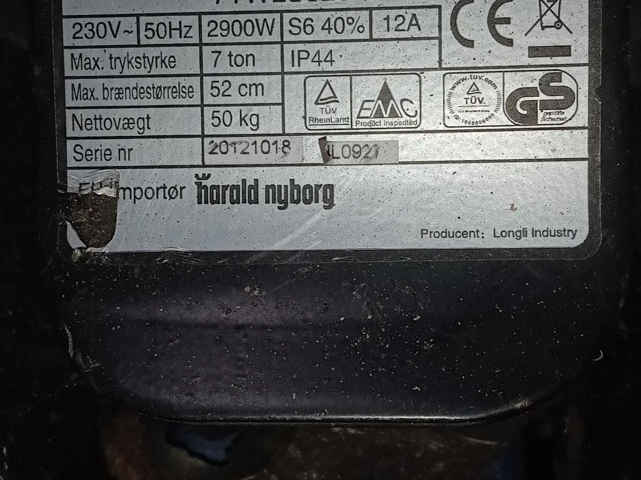 Billede 3 - Brændekløver 7 tons