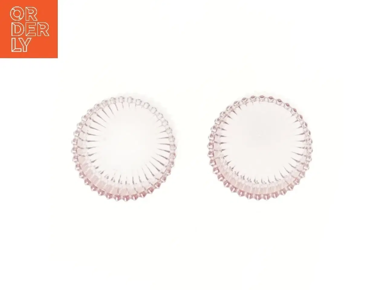 Billede 2 - Lyserøde glaslysestager (str. 2 stk Ø 7 cm)