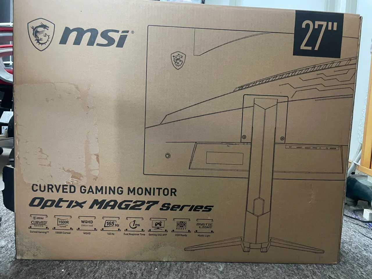 Billede 3 - MSI Optix MAG272CQR – 27” 1440p Curved 