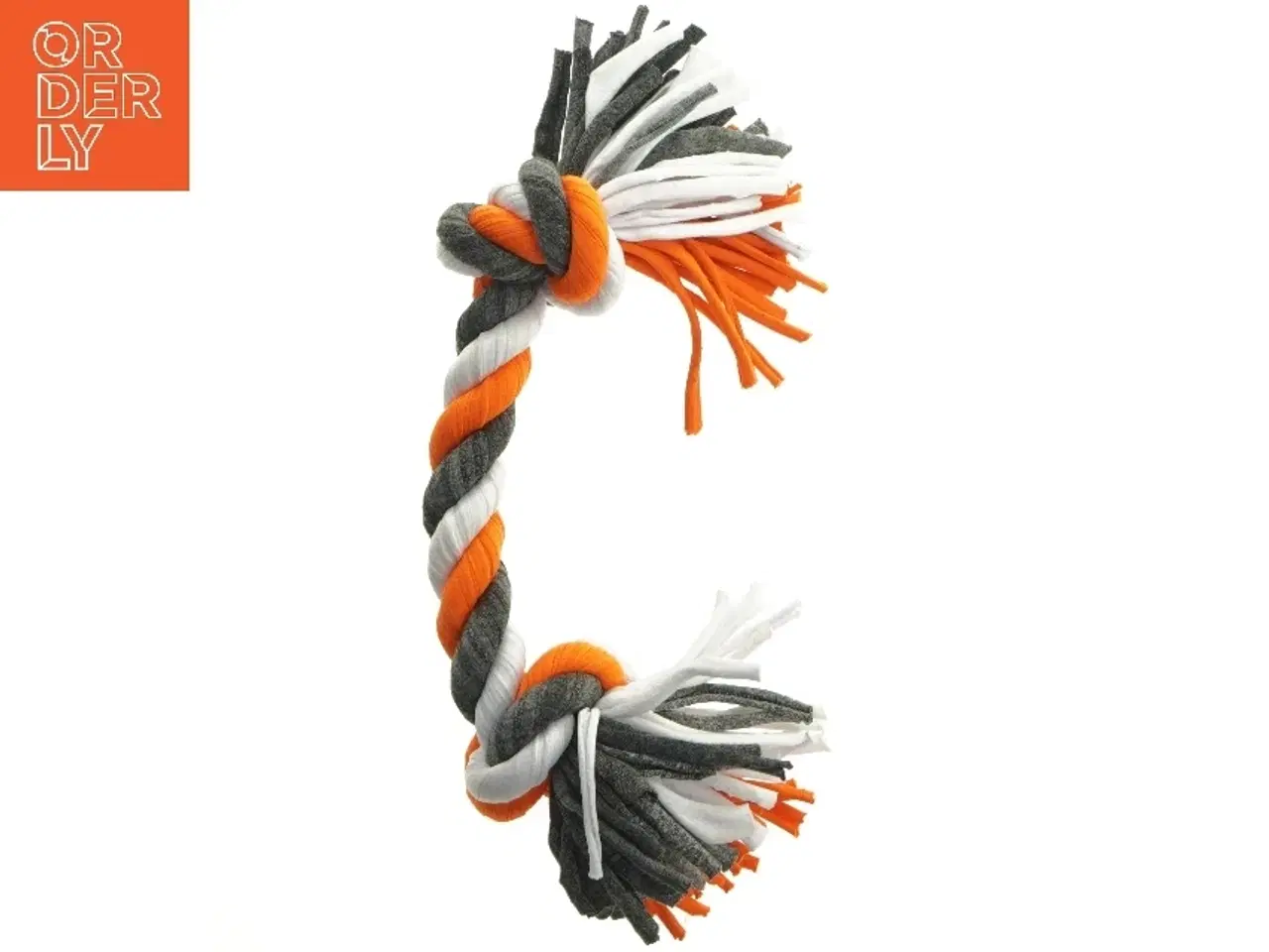 Billede 1 - Hundelegebold af reb (str. 22 x 6 cm)