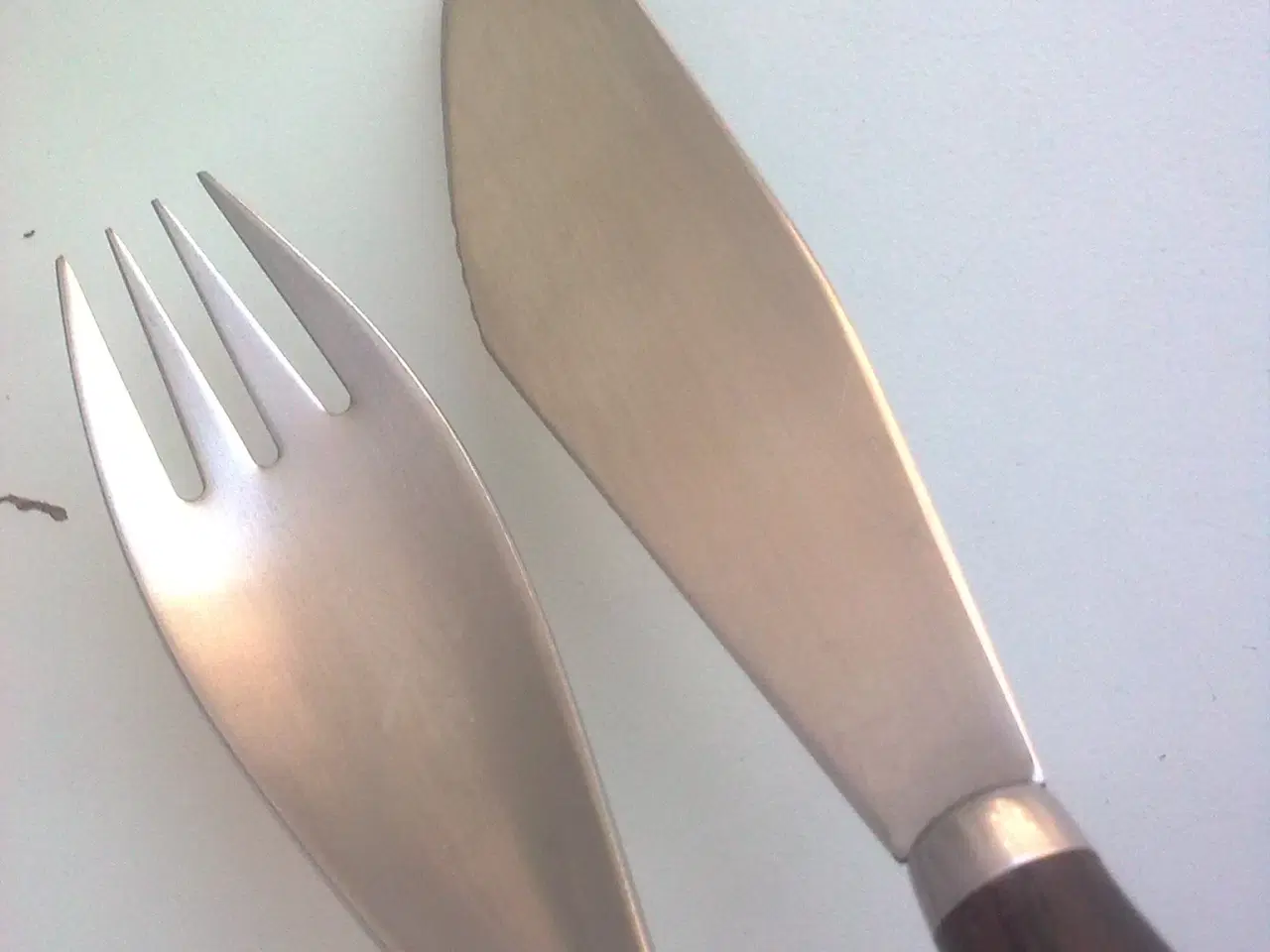 Billede 13 - Tredelt rustfri stål DANSK Design m teak bestik