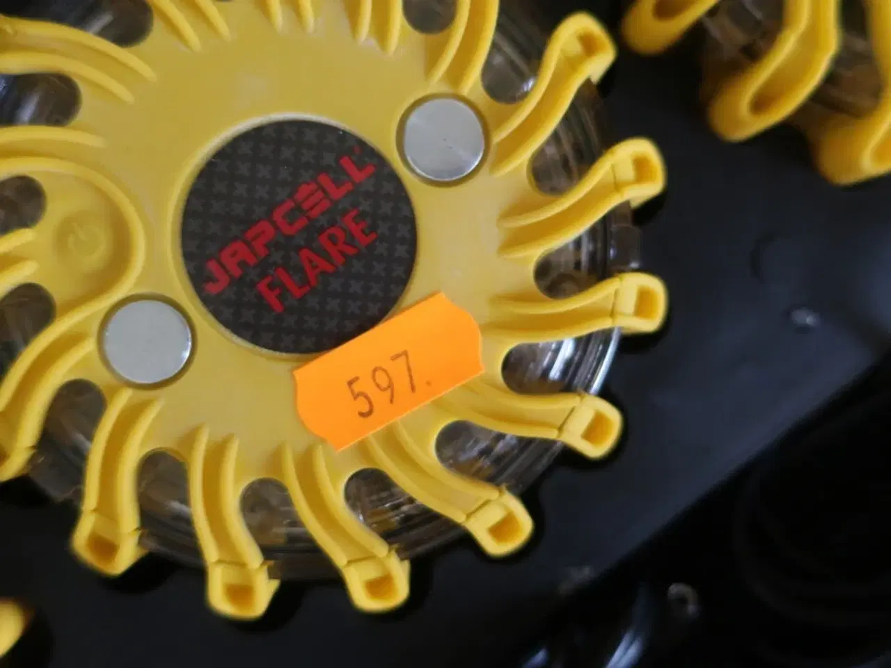 Billede 2 - Advarselslys JAPCELL FLARE 6 stk. i kuffert inkl. lader