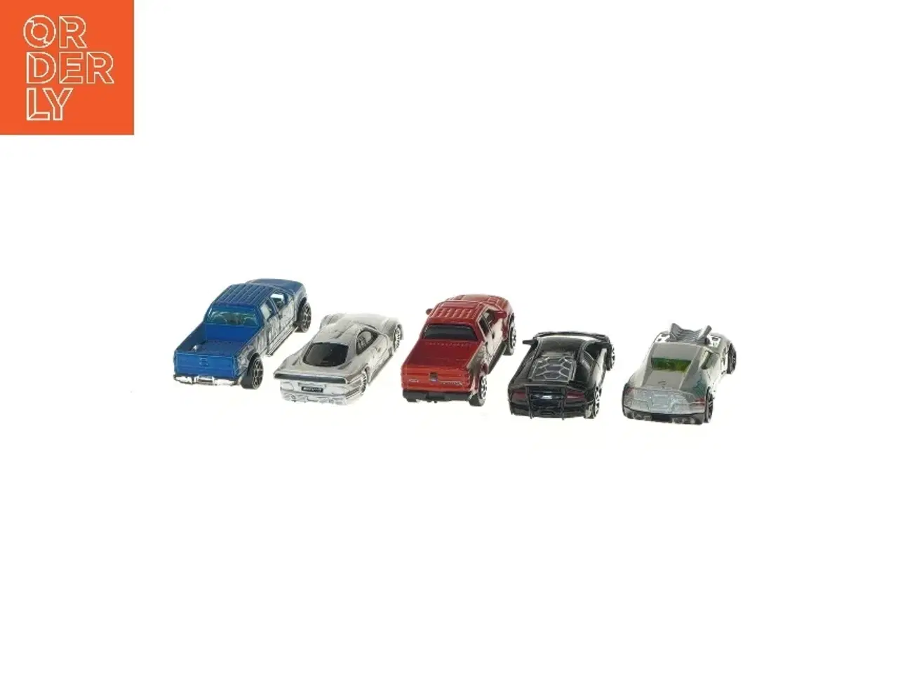 Billede 3 - Sæt med fem legetøjsbiler (str. 7,5 cm)